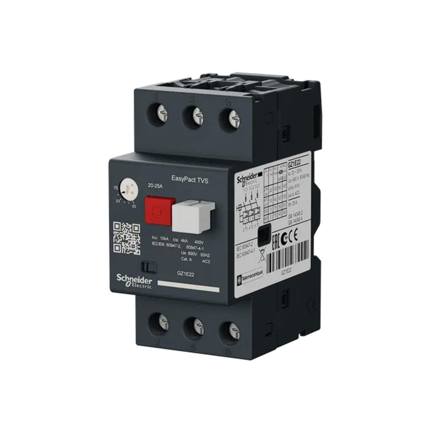 Schneider Electric Motor Protection Circuit Breaker GZ1-3 poles 3d